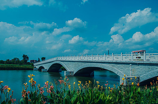东莞华阳湖湿地公园石桥