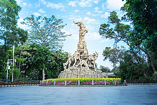 广州越秀公园五羊石雕像