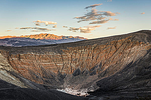 风景,火山口,死亡谷国家公园,加利福尼亚,美国