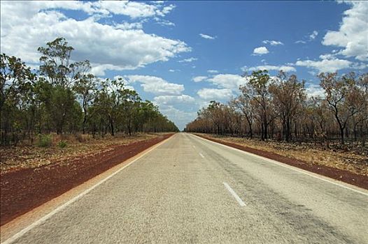 笔直,公路,澳大利亚内陆,北领地州,澳大利亚