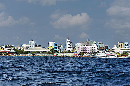 马尔代夫首都马累城市风光