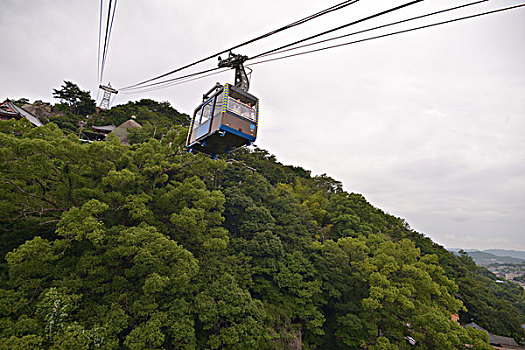 山,索道,广岛,日本