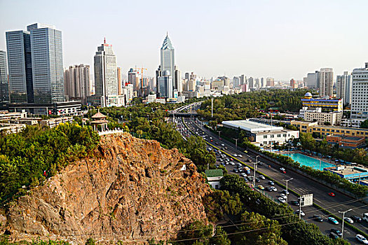 新疆,乌鲁木齐市,城市景观,全景,红山公园