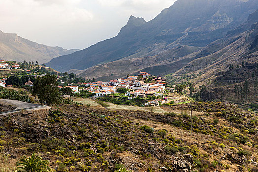 山村,大卡纳利岛,加纳利群岛,西班牙,欧洲