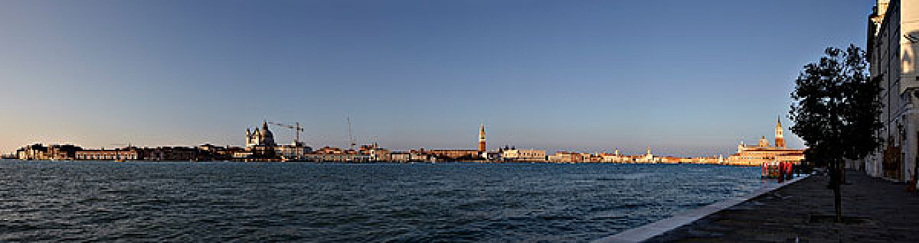 全景,威尼斯,文艺复兴,城市,诸德卡,岛屿