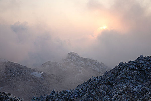 黄山雪景