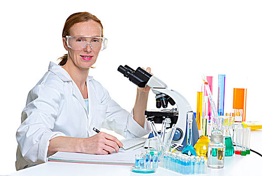 化学品,实验室,科学家,女人,工作,头像