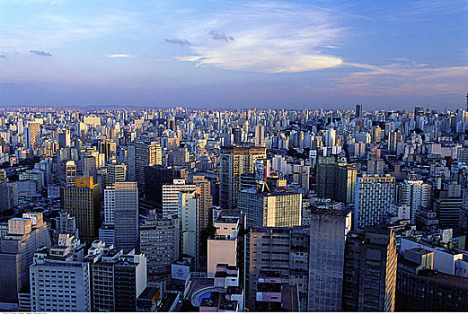 俯视,城市,圣保罗,巴西