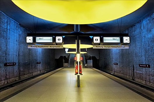 地下,火车站,慕尼黑,巴伐利亚,德国