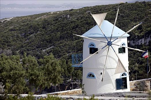 风车,扎金索斯,岛屿,希腊