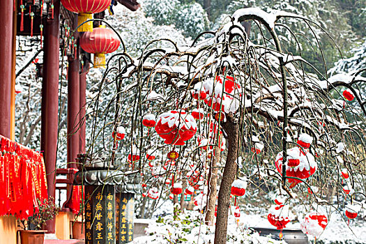 清凉山雪景