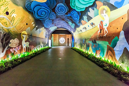 南京市大报恩寺遗址公园声光电佛教艺术隧道