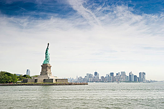 自由女神像,自由,岛屿,市区,曼哈顿,纽约,美国,北美