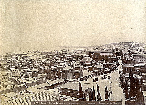 贝鲁特,黎巴嫩,迟,19世纪,早,20世纪
