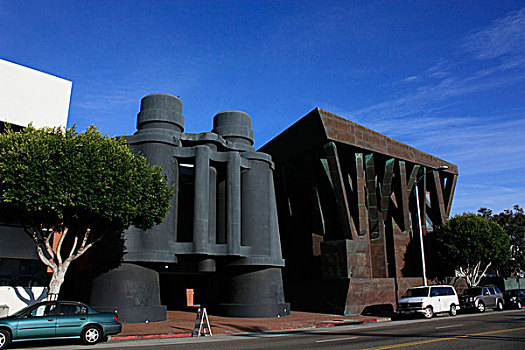 双筒望远镜,建筑,洛杉矶,建筑师,圣莫尼卡