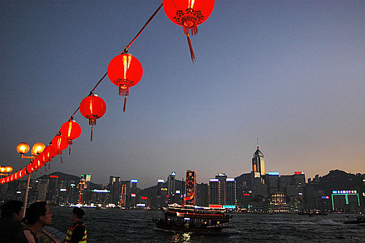 香港维多利亚港夜景