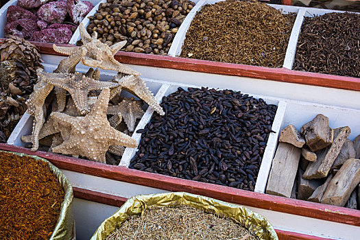 传统,调味品,集市,药草,阿斯旺,埃及