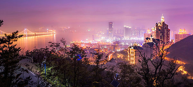大连星海夜景