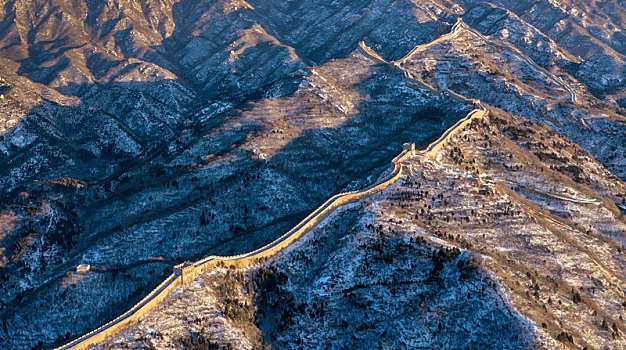 雪后八达岭长城