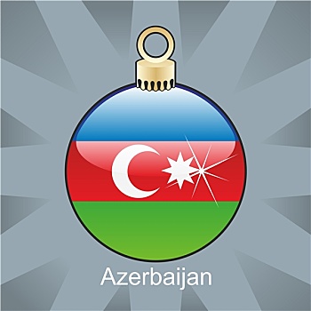 阿塞拜疆,旗帜,圣诞节,形状
