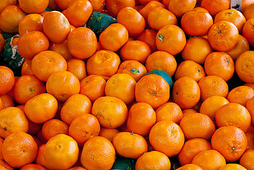 橘子,市场货摊,多特蒙德,鲁尔区,北莱茵威斯特伐利亚,德国,欧洲