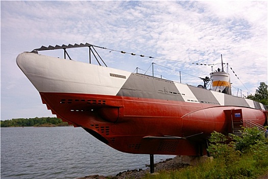 博物馆,潜水艇,芬兰堡,要塞,岛屿,赫尔辛基,芬兰