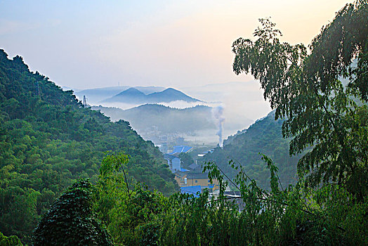 鄞州,塘溪镇,早晨,云海,山脉,云雾,仙居,梦幻