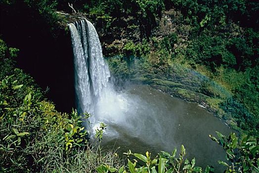 威陆亚,瀑布,考艾岛