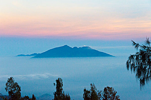 日出,上方,山,婆罗莫,国家公园,东方,爪哇,印度尼西亚,大幅,尺寸
