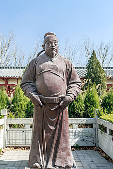 唐太宗塑像,拍摄于山东省滨州市惠民县孙子兵法城