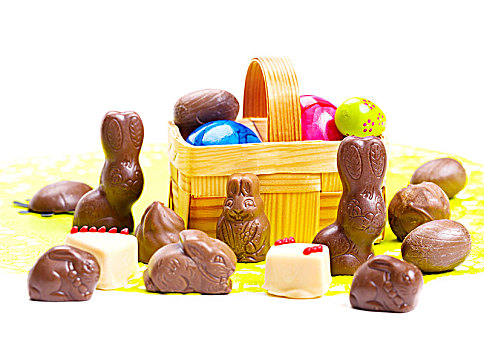 复活节,巧克力,复活节兔子