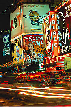 时代广场,夜晚,纽约,美国