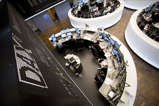 交易大厅,法兰克福证券交易所,指示,图表,德国,2008年