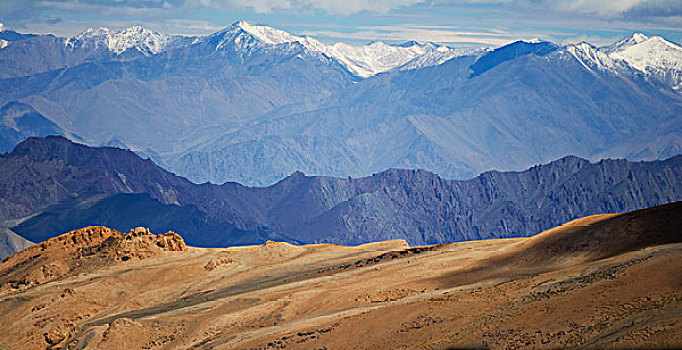 风景,喜马拉雅山,拉达克,印度