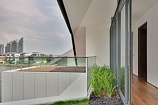现代,住宅,露台,户外,圣淘沙岛,新加坡,亚洲