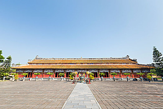 庙宇,皇家,围挡,城堡,色调,越南,亚洲