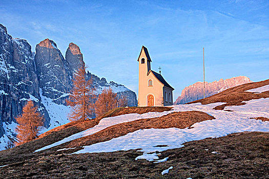 小教堂,白云岩,意大利,欧洲