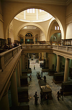 埃及,开罗,埃及博物馆,古旧,室内