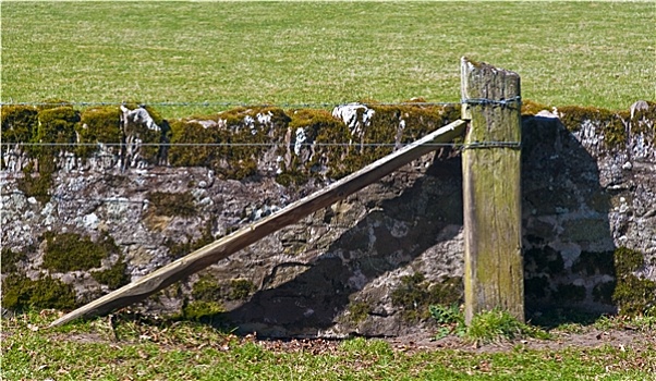 石墙,栅栏柱,苏格兰边境
