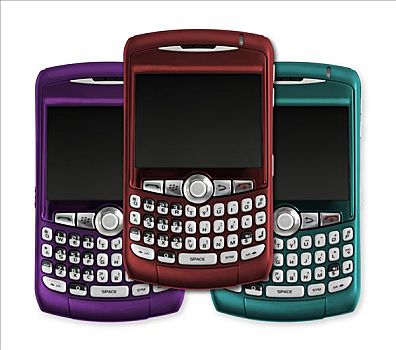 色彩,黑莓手机,弯曲