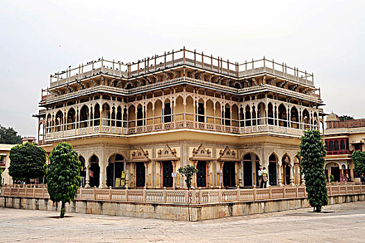 城市宫殿,纺织品,博物馆,斋浦尔,拉贾斯坦邦,北印度,印度,南亚,亚洲