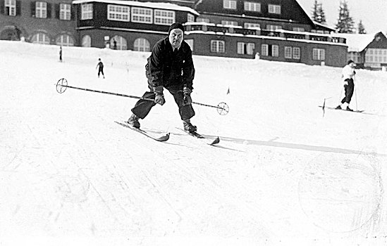 冬季运动,男人,滑雪,20世纪40年代,精准,地点,未知,德国,欧洲