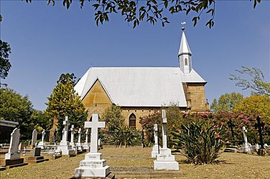 教堂,德国,教区,乡村,南非