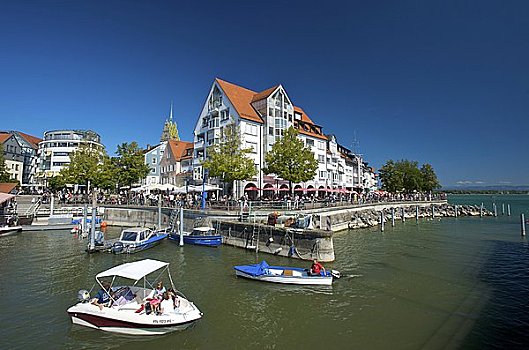 踏板船,港口,佛瑞德利希港,巴登符腾堡,德国,欧洲