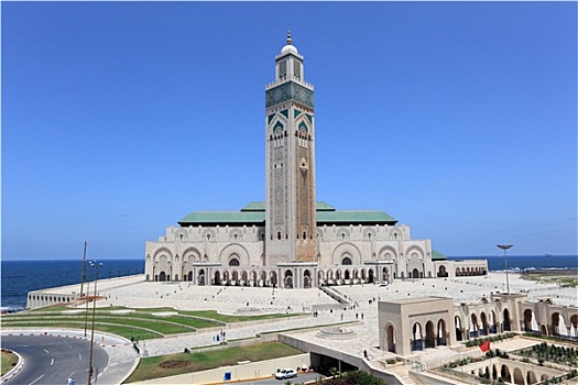 大清真寺,哈桑二世,卡萨布兰卡,摩洛哥
