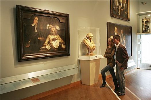 荷兰,阿姆斯特丹,历史,博物馆,伦勃朗,绘画,身体部位,授课