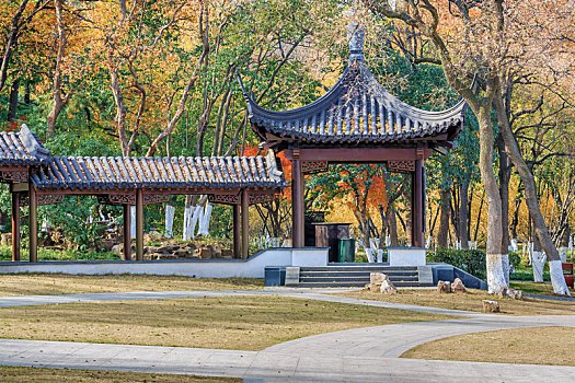 中式古典园林建筑,南京莫愁湖公园