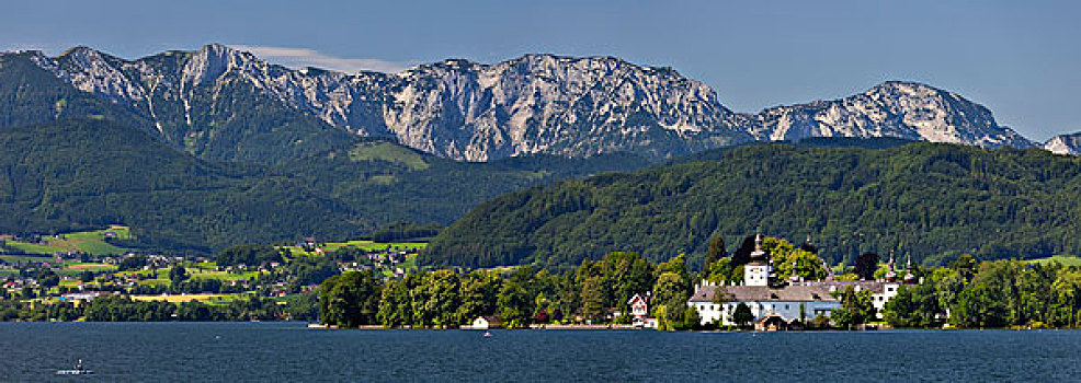 城堡,特劳恩湖,格蒙登,上奥地利州,奥地利