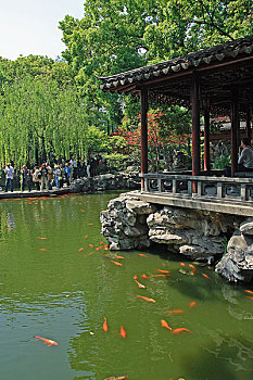 上海豫园古典园林玉华堂景区