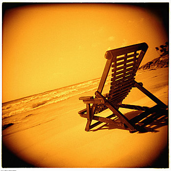 椅子,海滩,墨西哥